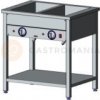 Vodná kúpeľ elektrická, 2 komorová pre 2xGN1/1, 800x600x850 mm s policou, 1,6 kW | EGAZ, BE-2WS