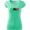 Italy Nápis - Dámske tričko Pure - S ( Mätová )