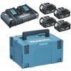 Makita 197626-8 SET BL1850B LXT Akumulátor 4x18V 5Ah s nabíjačkou DC18RD