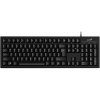 Genius Smart KB-100, klávesnica US, klasická, drôtová (USB), čierna, leštený hliník (31300005400)