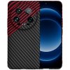 Techsuit Carbonite FiberShell puzdro pre Xiaomi 14 Ultra – Red Vortex