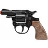 Alltoys policejní revolver kovový černý 8 ran Gonher