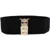 Lifestyle dámsky opasok na šaty s prackou Faina čierny