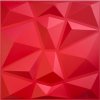 Obkladové panely 3D PVC DIAMANT D094 červený, cena za kus, rozmer 500 x 500 mm, DIAMANT červený, IMPOL TRADE