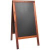 Ponuková stojanová A-tabuľa WOODY 125x70 cm, lakovaná mahagon, 1ks