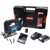 XTLINE XT102735-2B2B / Aku priamočiara píla 18V, 2 batérie, nabíjačka, pílové plátky, box