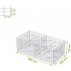 Gabiónový kôš 200 x 100 x 70 cm oko 10 x 5 cm, bez vrchnej siete
