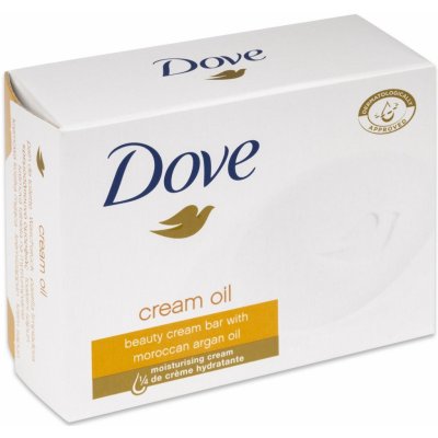 Dove Nourishing Moroccan Argan Oil krémové toaletní mýdlo s arganovým olejem 90 g