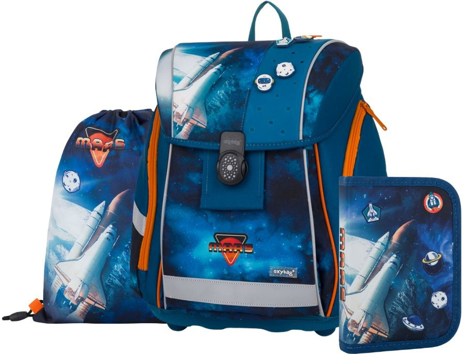 Oxybag PREMIUM LIGHT Space raketoplán set 3-dielny