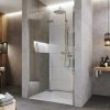 Mereo Sprchové dvere, Novea, pántové, 120x200 cm, chróm ALU, sklo Číre, ľavé prevedenie