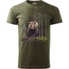 Pánske tričko Medveď veľký 1 (Darček pre poľovníka)