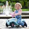 BIG auto Bobby Car Classic Unicorn ekologické tyrkysové s klaksónom a trendy nálepkami