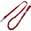 Vodítko s tlmičom na behanie pre psa 250 cm/2,5 cm Champion Červená-Čiern