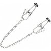 Slave4master Pressure Tit Lock Nipple Clamp, kovové svorky s nastaviteľným stiskom