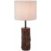 Just Light Bark stolová lampa 1x40 W čierna-dreva-béžová 11233-79