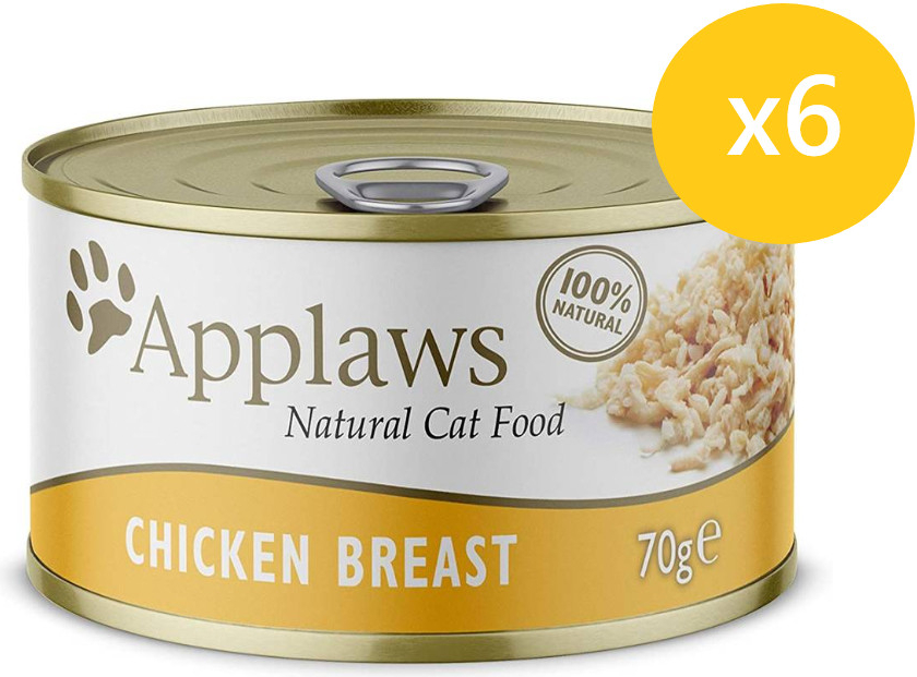 APPLAWS Cat Mousse Tin Chicken 6 x 70 g