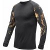 Pánske tričko dl.rukáv SENSOR MERINO IMPRESS čierna/cosmos XL