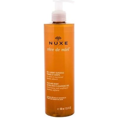 NUXE Rêve de Miel Face And Body Ultra-Rich Cleansing Gel zvláčňující sprchový gel na tvář a tělo 400 ml pro ženy