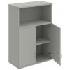 Policová skriňa Strong, zámok, horná, 80x115,2x40 cm, sivá/sivá - 1 kus - 1 KS - áno - 2 - 60 mesiacov - 2x plné - rovná - nadstavba - Hobis - sivá - 80 cm - Strong - 40 cm - 115.2 cm HOBIS