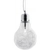 Sklenené kreatívne svietidlo v tvare žiarovky LUCE MAX SP1 SMALL | Ideal Lux