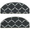 Najkoberce Nášľap na schody Clover tmavý grafit 67x24 cm + 3 cm záhyb