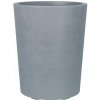 Veľký kvetináč Okrúhly kvetináč priemer 43,5cm Deroma Vaso Millennium SIVÝ