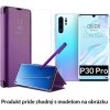 Otváracie Púzdro Luxria Clear View pre Huawei - Fialové pre Huawei: P30 Pro