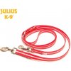 JULIUS-K9 IDC Lumino nastaviteľná vôdzka – červená 2,2 m (216DP-L-R)