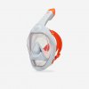 DECATHLON Šnorchlovacia a potápačská maska Easybreath 900 sivo-oranžová M-L