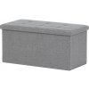 Autronic TAB-462 GREY2 Taburet s úložným priestorom, látka sivá