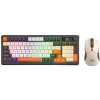 Bezdrôtová mechanická klávesnica a optická myš, USB 2.4 GHz