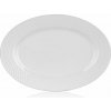 Banquet Ovál.tanier Diam.Line-biely,34,5x24,2cm