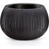Prosperplast Květináč s vkladem BETON BOWL 23,8 cm - černý