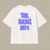 Dotyk Slov Oversized UNISEX tričko (off white/purple) - Tak bojuj, ne? LIMITED EDITION Veľkosť: XS