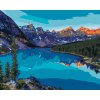 ZUTY Maľovanie podľa čísel - MORÉNSKE JAZERO V NÁRODNOM PARKU BANFF Rámovanie: vypnuté plátno na rám, Rozmer: 40x50 cm