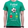 Fajntričko Tričko - Futbal volá Phone, Farba látky zelená, Strih/ Variant Pánsky/UNISEX, Veľkosť XXL