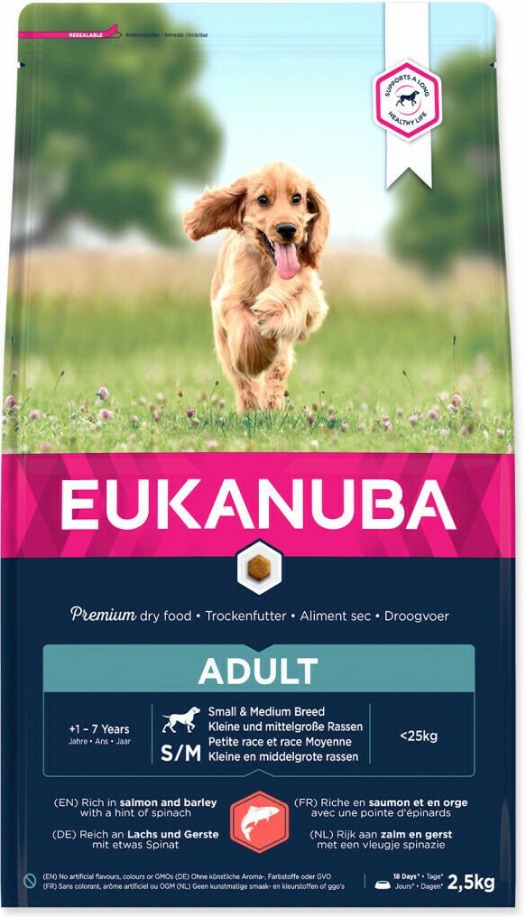 Eukanuba Adult Small & Medium Breed Salmon 2,5 kg