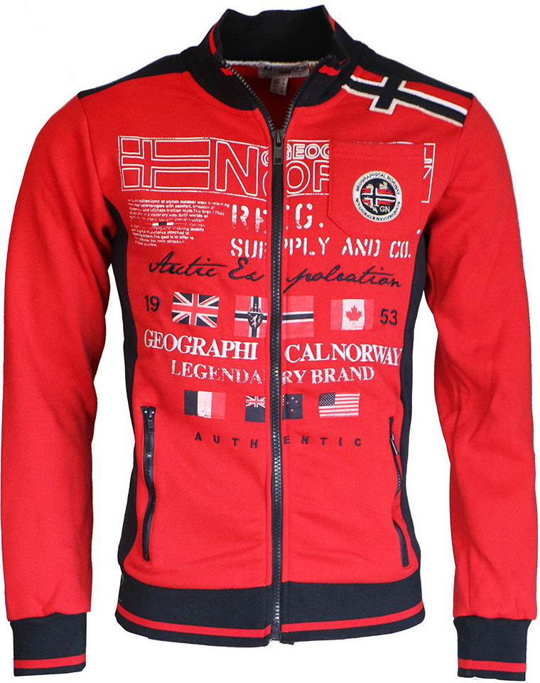 Geographical Norway mikina pánska GERINOS červená