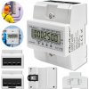 Qoltec 3-fázový merač energie 100A LCD Merač prúdu na DIN lištu 35 mm