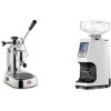 La Pavoni Europiccola Lusso + Eureka Atom 60, white