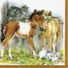TI-FLAIR 371057 Kitten & Foals In Stable, servítky 33x33cm, 3-vrstvové (20ks)
