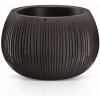Prosperplast Obal na kvetináč s vložkou Bowl čierny, variant 14,4 cm