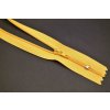 Nedeliteľný jemný plastový špirálový zips (veľkosť číslo 3) rôzne farby - dĺžka 12 cm - 60 cm 20 cm Žĺtková