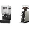 Gaggia Classic E24 BC, stainless steel + Eureka Mignon Libra, CR chrome