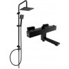 MEXEN/S - Tord sprchový stĺp vrátane sprchovej termostatickej batérie Cube, čierna 77910200-70