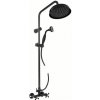 Sprchový systém RAV SLEZÁK Morava retro so sprchovacím setom čierna matná MK181.5/7CMAT