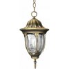 Závesné záhradné svietidlo FLORENCE 1xE27 IP43 GOLDLUX (Polux) PATINUM
