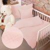 Biante Detské mušelínové posteľné obliečky do postieľky Nature MSN-077 Bledo ružové Do postieľky 90x120 a 40x60 cm