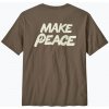 Pánske tričko Patagonia Balance Organic peace seeds / marlow brown