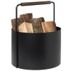 Blomus Interiérový kôš na drevo ASHI, hnedá